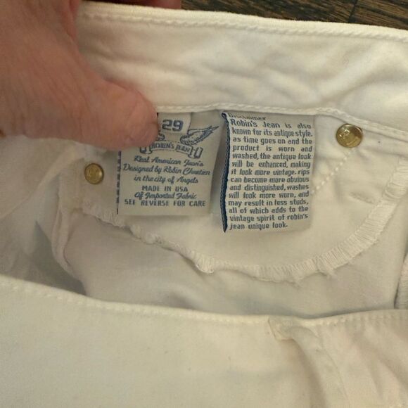 NWT ROBIN'S NAT SKINNY WOMENS SKINNY JEANS IN WHITE-LL18 - Picture 10 of 11